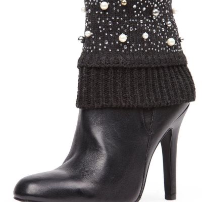 Women's Oya Bejeweled Boot Toppers Gray One Size